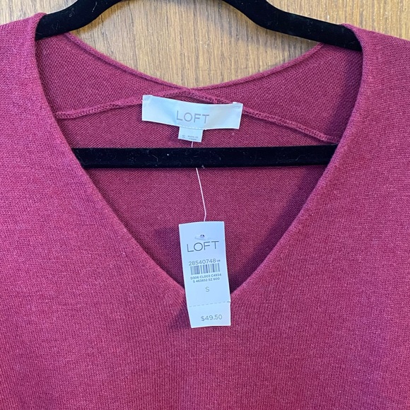 NWT LOFT V-Neck Tunic Sweater - Picture 4 of 6